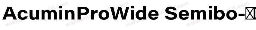 AcuminProWide Semibo字体转换